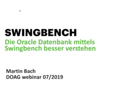 2019 07 12 doag webinar swingbench
