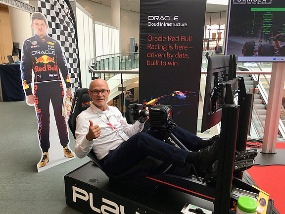 Auch das DOAG Team fuhr ein Rennen - in Imola mit dem Rennsimulator.