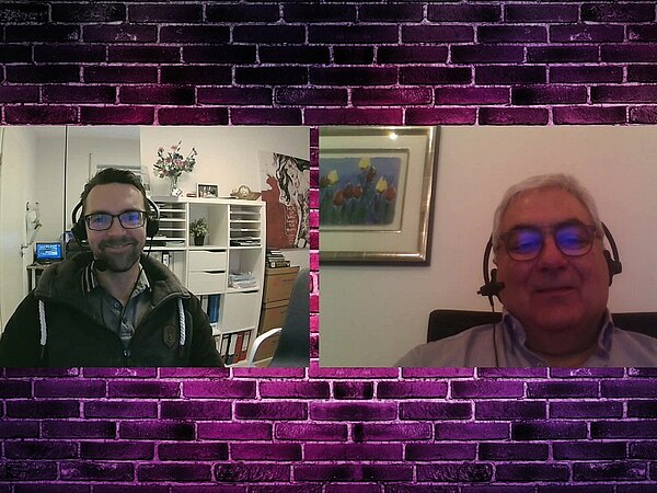 DOAG Studio MMischke BCirone 4zu3 web Robotron Security-Experte Marco Mischke im Gespräch mit dem DOAG-Aktiven Bruno Cirone.